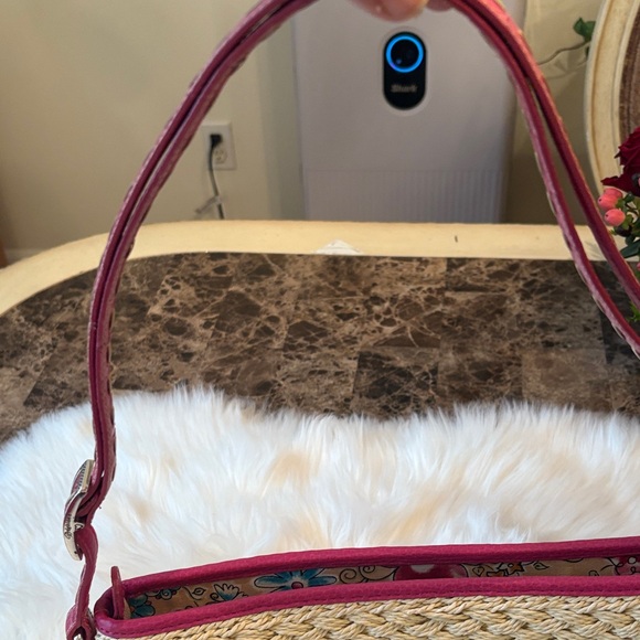 Brighton Pink and Tan Woven Clutch - Picture 7 of 8